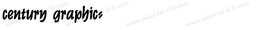 century graphic字体转换